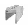 Наличник прямой HGX PET, заподлицо, латте глянец 90x10x2150, телескоп (внешний) F0000084849